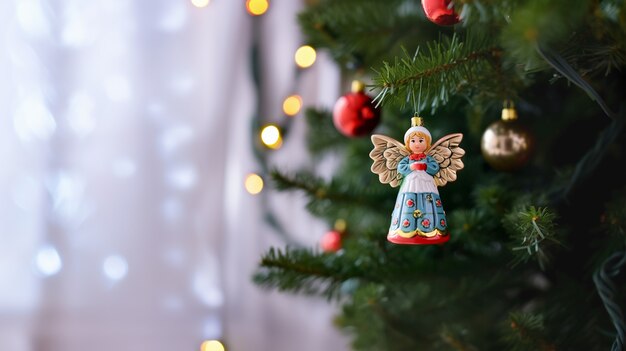 Enfeite de anjo para árvore de natal