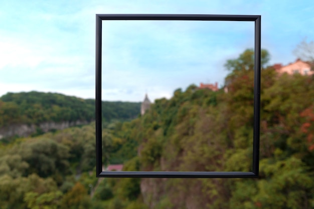 Foto grátis enquadrando a paisagem durante a viagem