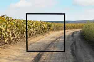 Foto grátis enquadrando a paisagem durante a viagem