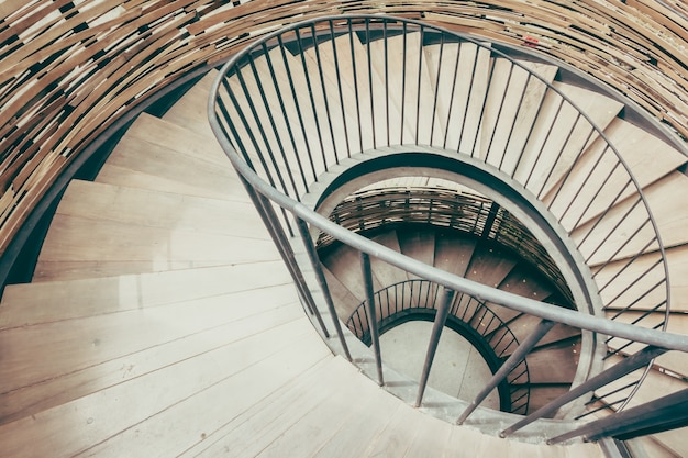 escadaria padrão bretanha espiral interior