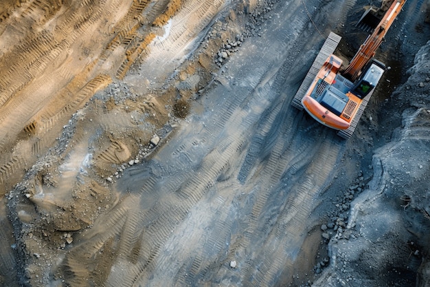 Foto grátis escena de um canteiro de obras com equipamentos