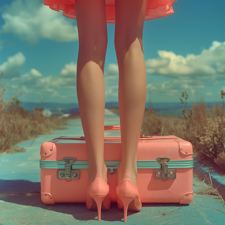 Foto grátis escena de viagem com cores pastel e atmosfera de sonho