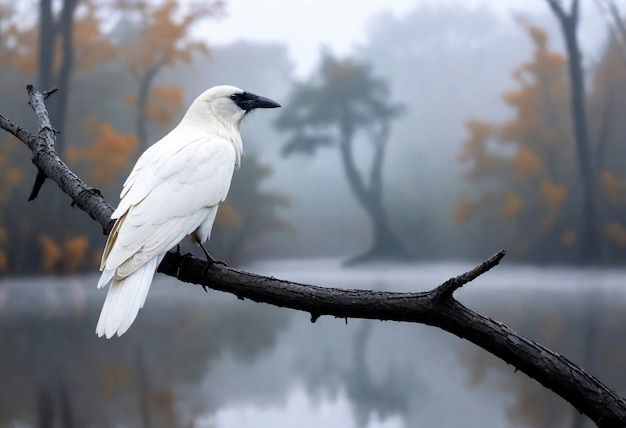 Foto grátis escena escura de corvo na natureza