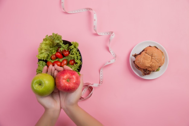 Foto grátis escolha alimentos que sejam benéficos para o corpo