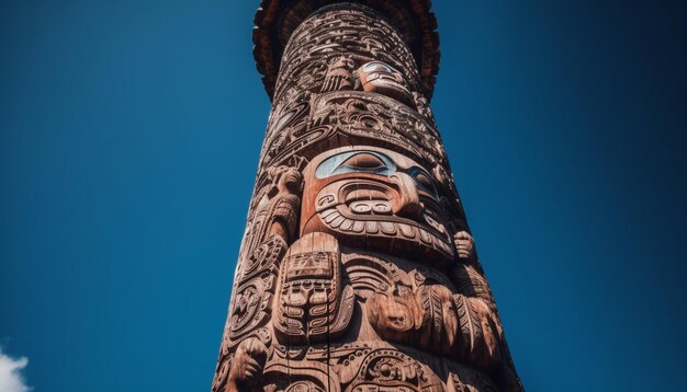 Escultura de arquitetura antiga e história na África gerada por IA