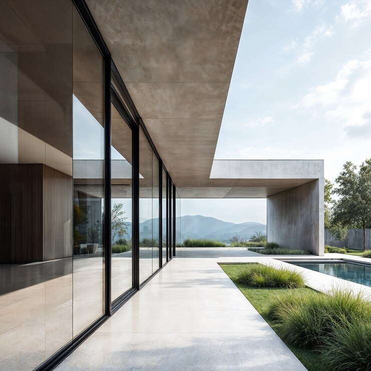 Foto grátis espaço de arquitetura minimalista