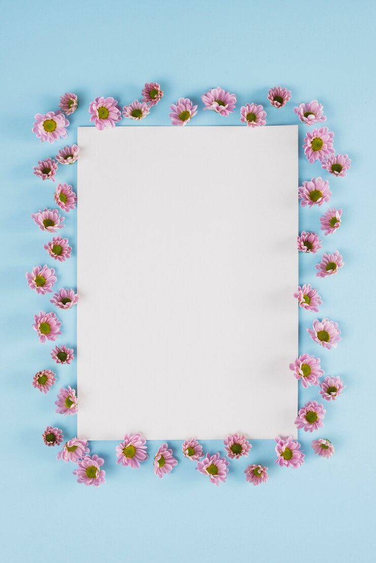 Foto grátis espaço de cópia de fundo de flores