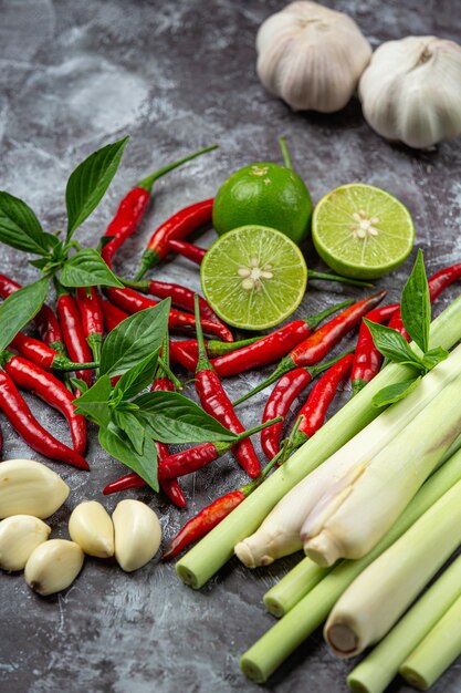 Especiarias de pasta de curry vermelho tailandês