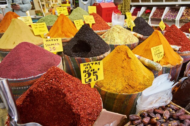 Especiarias turcas de Istambul Spice Bazaar para venda