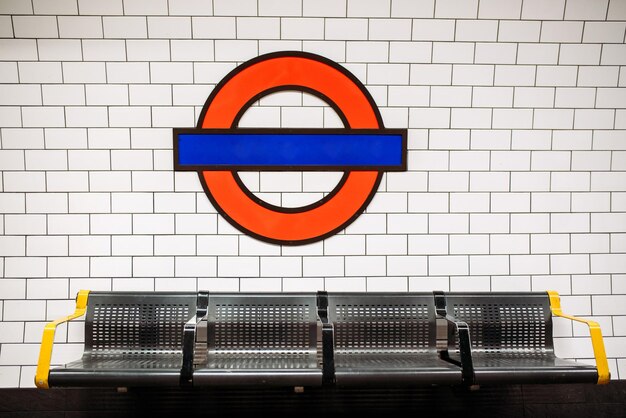 Estação de trem subterrâneo de Londres