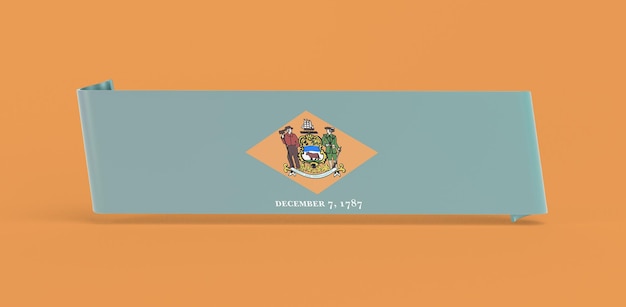 Foto grátis estandarte da bandeira de delaware