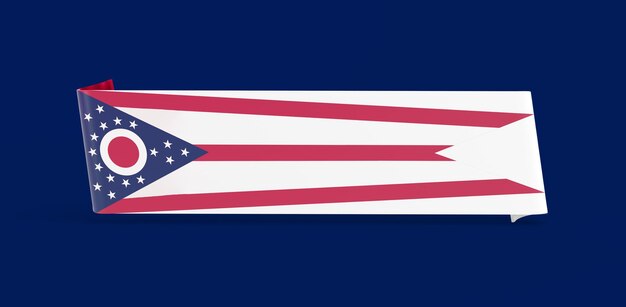 Estandarte da bandeira de Ohio