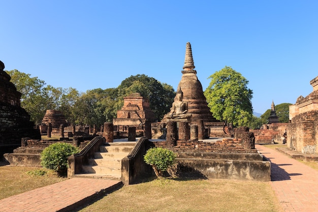 Estátua de Buda em Wat Maha That Shukhothai Historical Park Tailândia