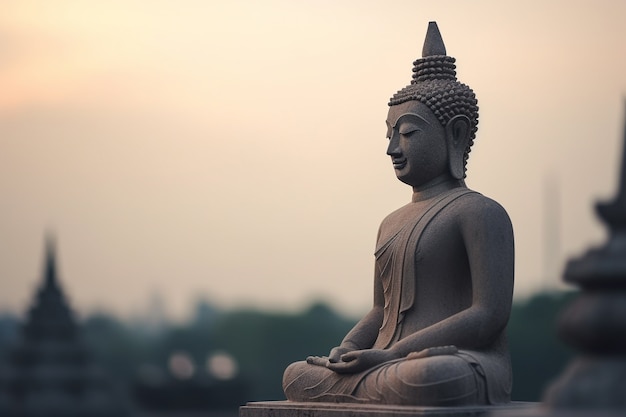 Foto grátis estátua de buda para a espiritualidade e o zen