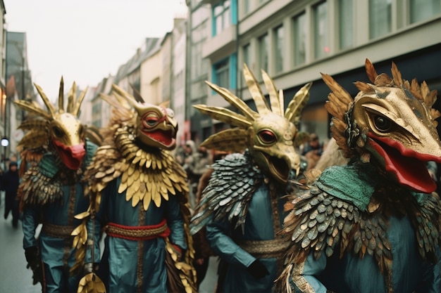 Foto grátis estética de carnaval escura