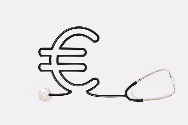 Estetoscópio com tubo de contorno euro