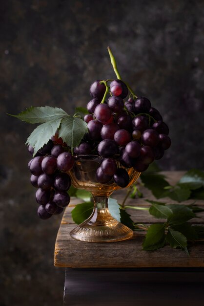 Estilo barroco com uvas saborosas