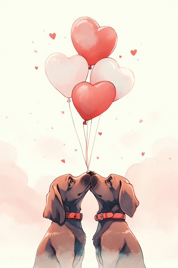 Foto grátis estilo de anime celebrando o dia dos namorados