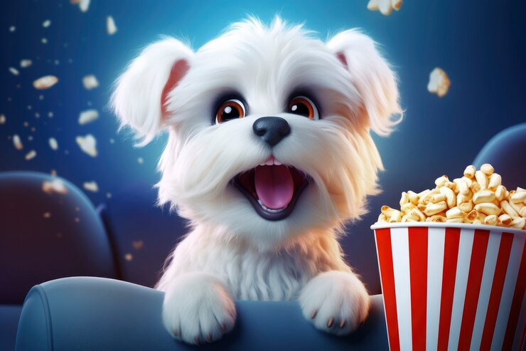 Foto grátis estilo de fantasia de cão adorável