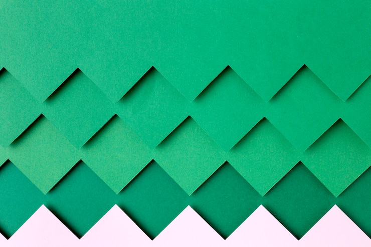 Foto grátis estilo de fundo de formas de papel verde