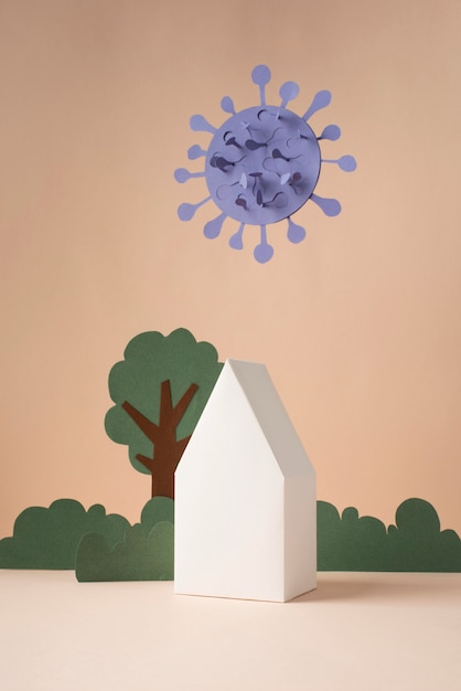Estilo de papel de isolamento natureza morta