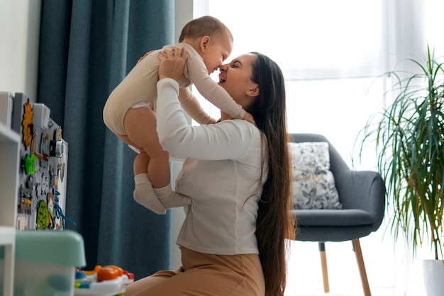 Estilo de vida da mulher que passa pela maternidade