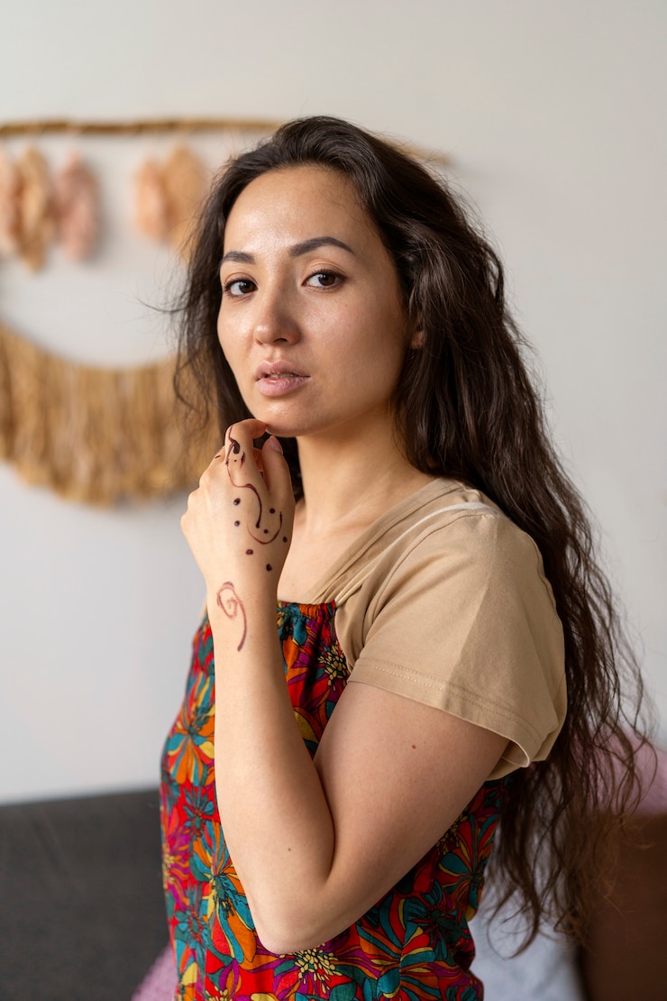 Foto grátis estilo de vida das pessoas que vivem em interiores boho