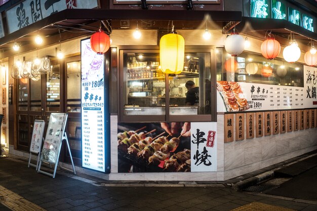 Estilo de vida de comida de rua japonesa