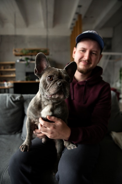 Estilo de vida do cão e cuidados com o dono