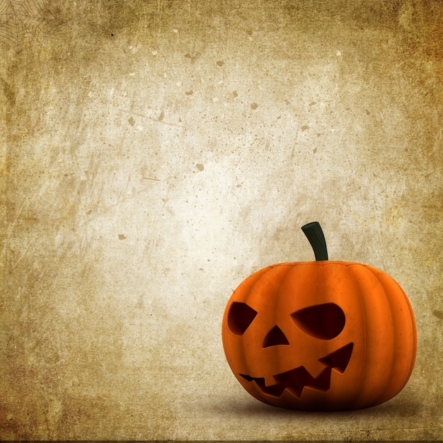 estilo do grunge Fundo de Halloween com Jack O Lantern