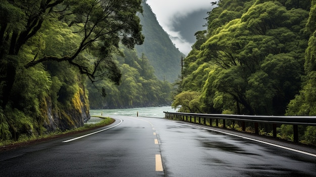 Foto grátis estrada fotorrealista minimalista