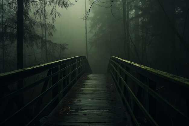 Foto grátis estrada vazia em atmosfera escura