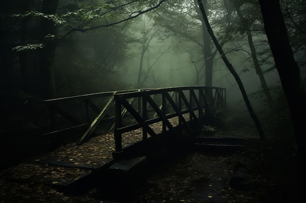 Estrada vazia em atmosfera escura