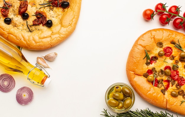 Foto grátis estrutura plana de comida deliciosa