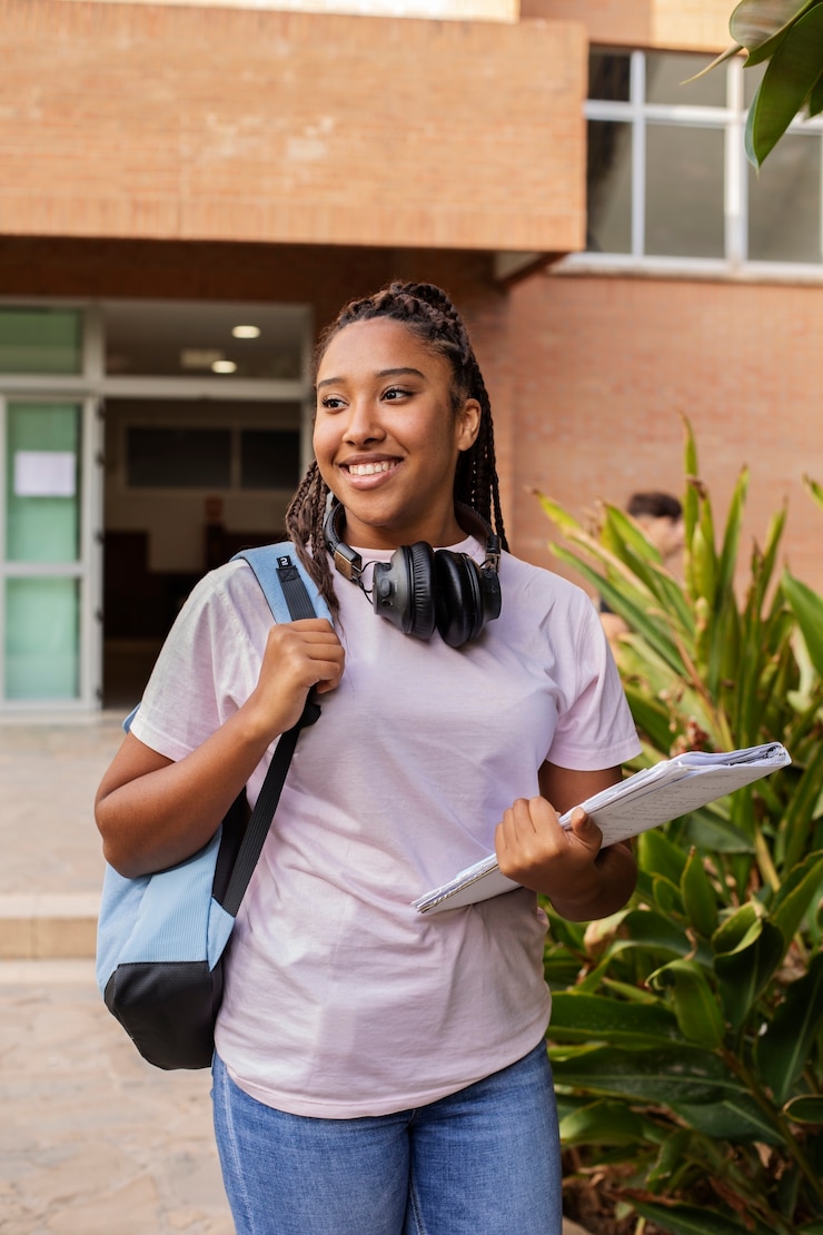 Foto grátis estudantes universitários de diferentes etnias lotando