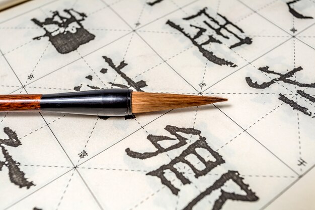 Etnicidade japão pincel fundo cultura caneta