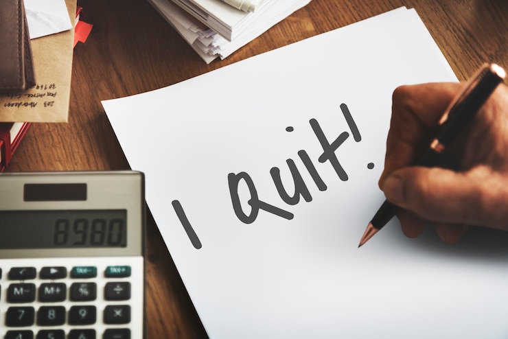 Foto grátis eu desisto do conceito de motivação de aspiração de emprego