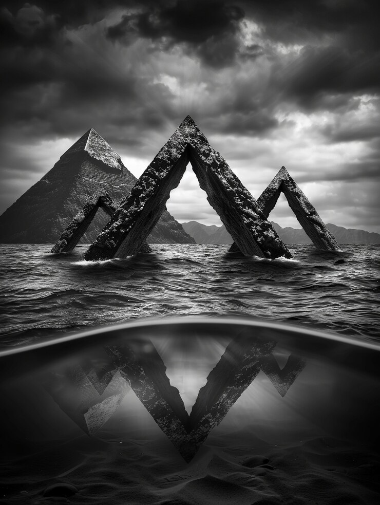 Foto grátis evento misterioso do triângulo das bermudas