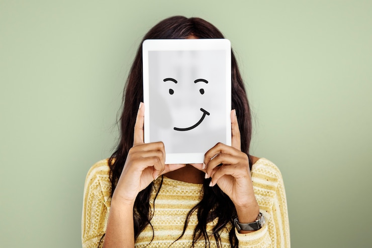 Foto grátis expressões faciais ilustrações emoções sentimentos