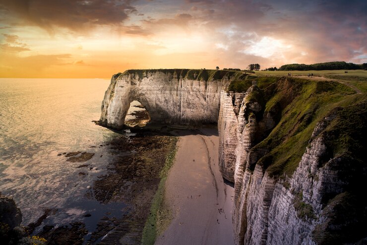 Foto grátis falaise etretat