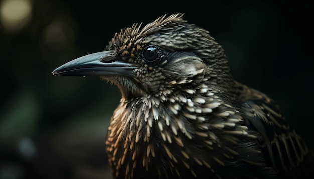 Falcão empoleirado em galho observando presa abaixo gerado por ia