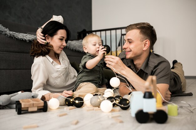 Foto grátis família em casa