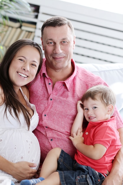 Foto grátis família em casa