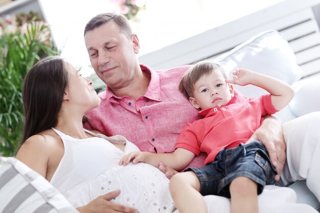 Família em casa