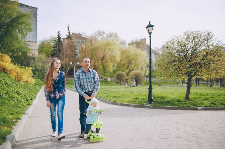 Foto grátis família em um parque