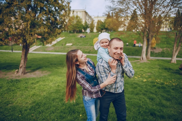 família no parque