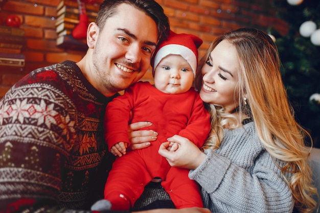 Família, perto, árvore natal