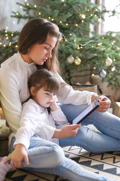 Família se divertindo no dia de natal