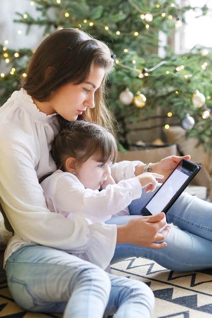 Família se divertindo no dia de natal