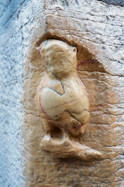 Famosa escultura de coruja em NotreDamedeDijon